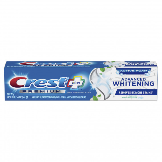 Crest PREMIUM Plus Advanced Whitening fogfehérítő fogkrém