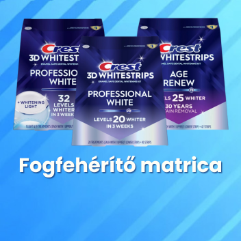 Fogfehérítő matrica