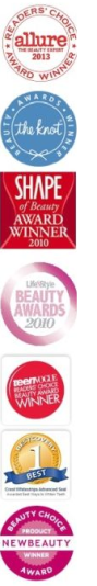 Az amerikai 2010- es  Shape of Beauty Awards győztese a legjobb, a világpiacon szabadon hozzáférhető fogfehérítő termék kategóriában.