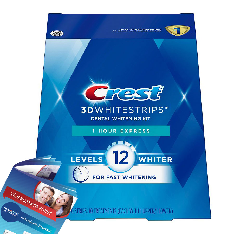 Gyűrött csomagolás - Crest 3D White 1-hour Express [-1 650.00 Ft]