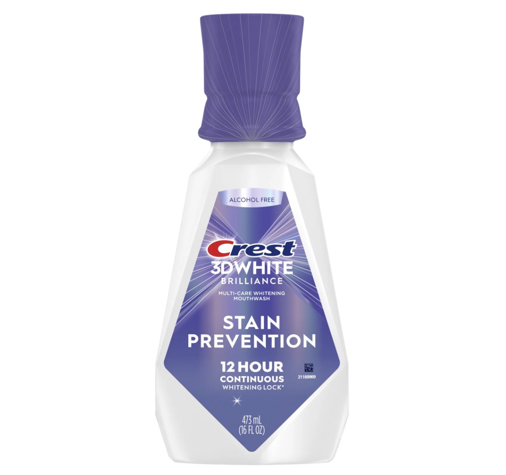 Crest 3D White BRILLIANCE STAIN PREVENTION szájvíz (473 ml)