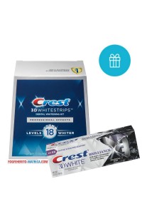 Professional Effects fogfehérítő matrica + Brilliance CHARCOAL fehérítő fogkrém