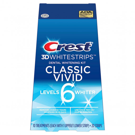 Fogfehérítő matrica Crest 3D Whitestrips Classic Vivid
