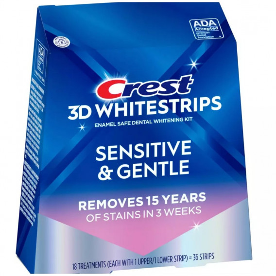 Crest Whitestrips SENSITIVE & GENTLE fogfehérítő matrica – érzékeny fogakra