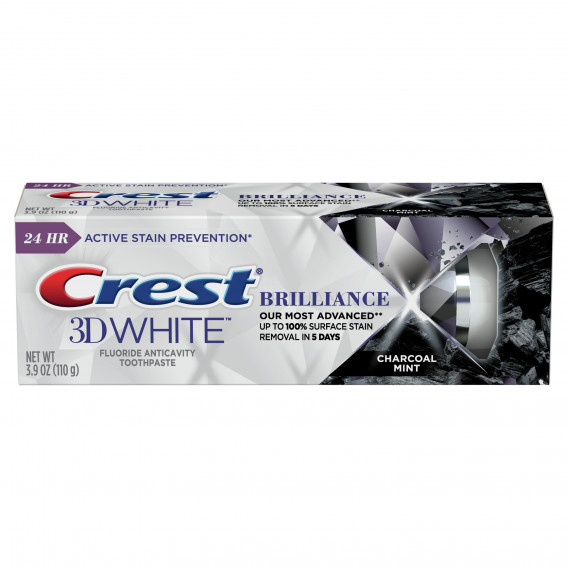 Crest 3D WHITE Brilliance Charcoal fogfehérítő fogkrém