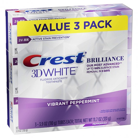 Kedvezményes 3-csomag Crest 3D White BRILLIANCE