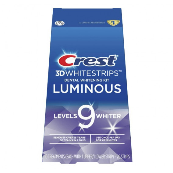 Crest Whitestrips LUMINOUS fogfehérítő matrica