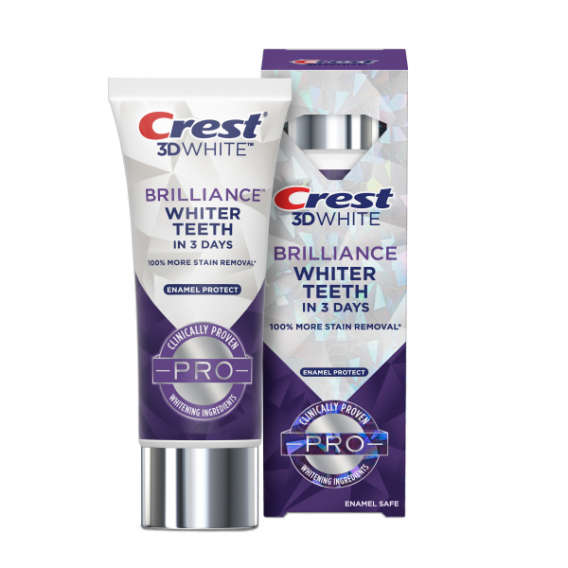 Crest 3D White BRILLIANCE PRO Enamel Protect fehérítő fogkrém