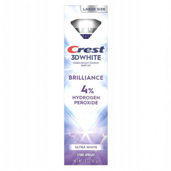 Crest 3D White BRILLIANCE PRO 4% Hydrogen-Peroxide fehérítő fogkrém