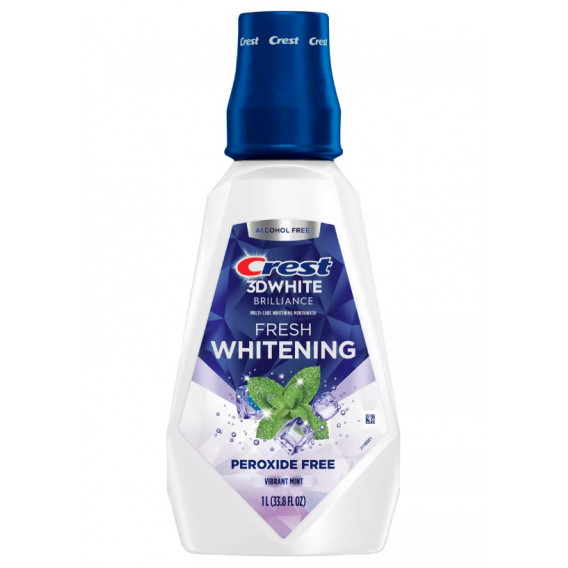 Crest 3D White BRILLIANCE FRESH WHITENING Vibrant Mint szájvíz