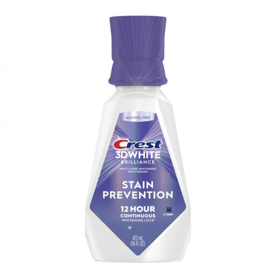 Crest 3D White BRILLIANCE STAIN PREVENTION szájvíz (473 ml)
