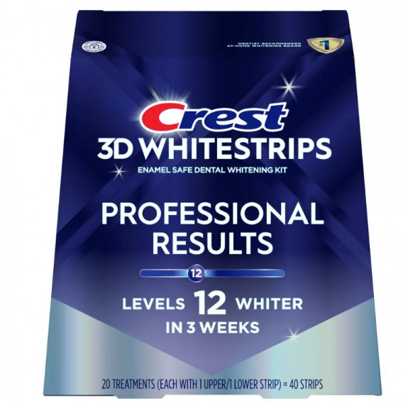 Crest 3D Whitestrips PROFESSIONAL RESULTS fogfehérítő matrica