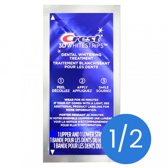 1/2 csomagolás Crest 3D Whitestrips PROFESSIONAL WHITE - fogfehérítő matrica