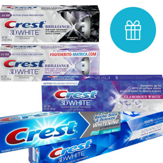 A legjobb Crest 3D White fogkrémek kedvezményes csomagja