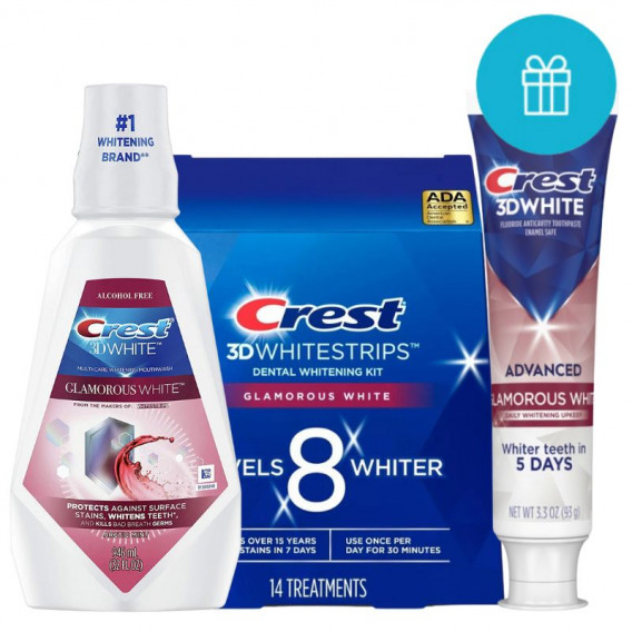 Crest 3D Glamorous White Előnyös termékcsomag